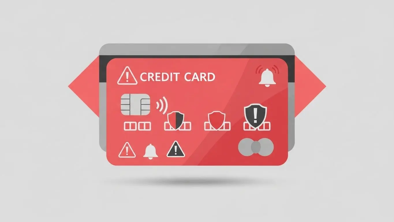 신용카드현금화 이용 시 주의해야 할 금융 위험을 나타낸 이미지